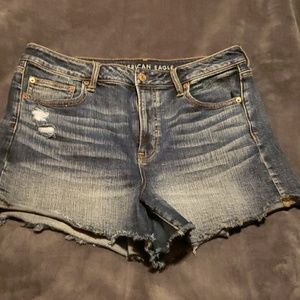 Hi-rise festival midi shorts